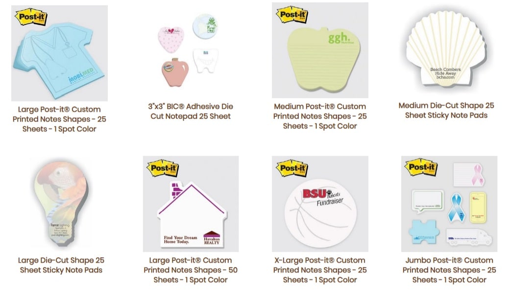 Promotional Cloud Shaped Post It Notes