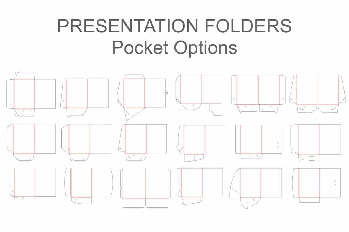 pocket folder die cut options