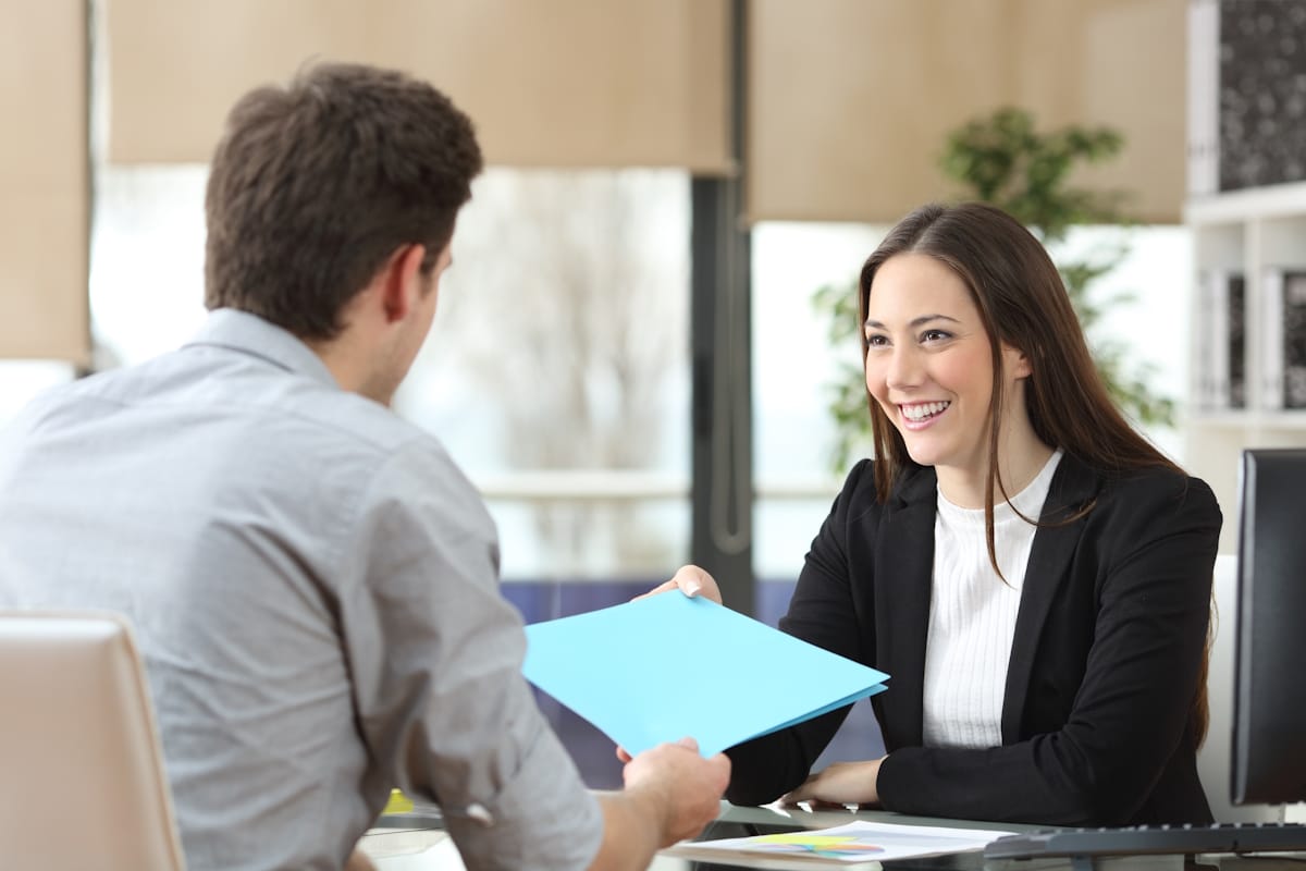 pocket folder used in sales